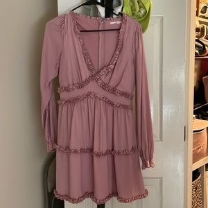 V neck line mid dress, worn once